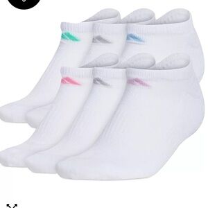 NEW Adidas Women's 6-Pk. Athletic Cushioned No-Show Socks size: 5-10